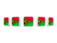 Vanuatu. Five square icons. Download icon.