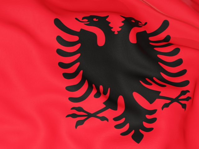 Бэкграунд флага. Скачать флаг. Албания