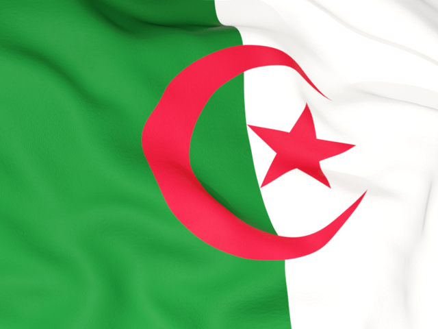 Бэкграунд флага. Скачать флаг. Алжир