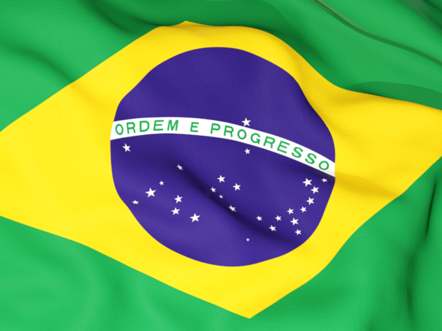 Flag background. Illustration of flag of Brazil