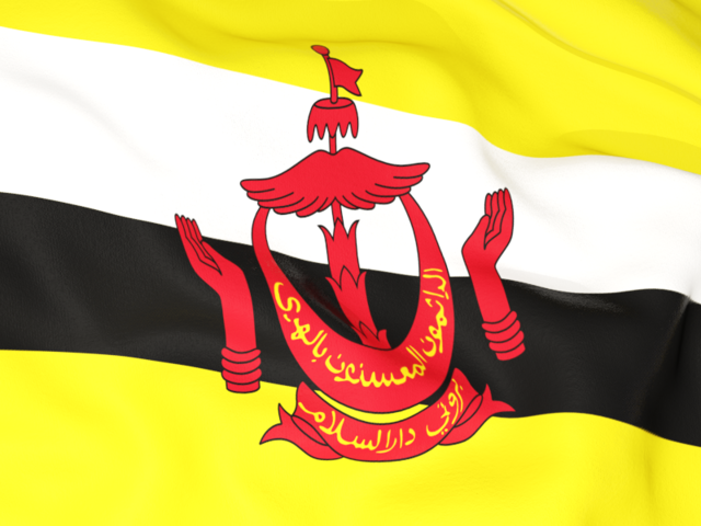 Бэкграунд флага. Скачать флаг. Бруней