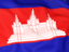 Cambodia. Flag background. Download icon.