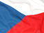 Czech Republic. Flag background. Download icon.