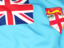 Fiji. Flag background. Download icon.