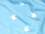 Micronesia. Flag background. Download icon.