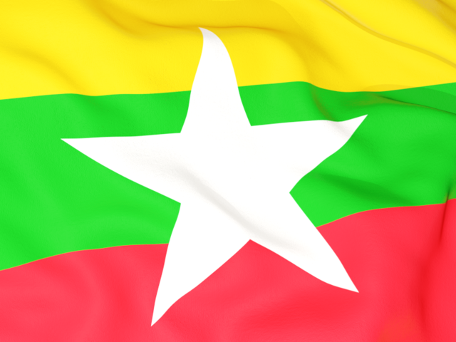 Бэкграунд флага. Скачать флаг. Мьянма