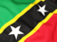 Saint Kitts and Nevis. Flag background. Download icon.