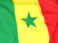 Senegal. Flag background. Download icon.