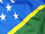 Solomon Islands. Flag background. Download icon.