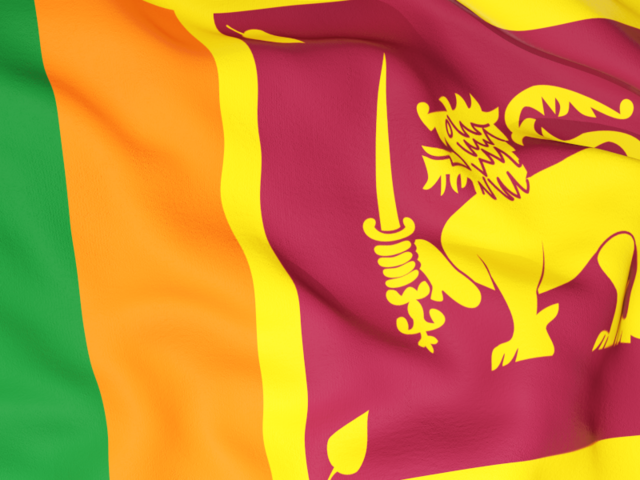 Бэкграунд флага. Скачать флаг. Шри-Ланка