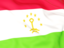 Tajikistan. Flag background. Download icon.