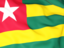 Togo. Flag background. Download icon.