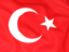 Turkey. Flag background. Download icon.