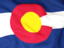 Flag of state of Colorado. Flag background. Download icon