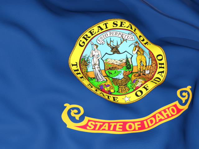 Flag background. Download flag icon of Idaho