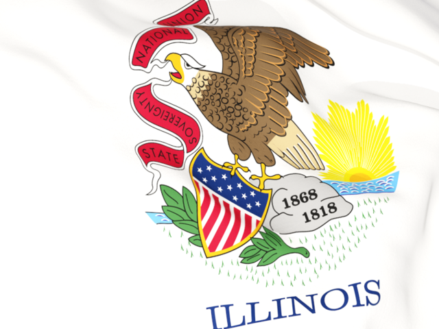 Flag background. Download flag icon of Illinois