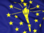 Flag of state of Indiana. Flag background. Download icon