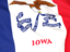 Flag of state of Iowa. Flag background. Download icon