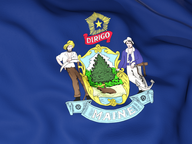 Flag background. Download flag icon of Maine