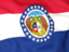 Flag of state of Missouri. Flag background. Download icon