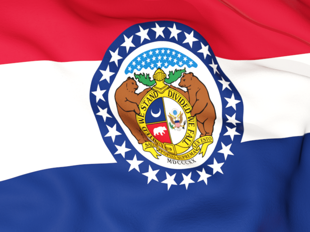 Flag background. Download flag icon of Missouri