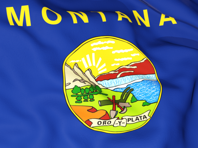 Flag background. Download flag icon of Montana