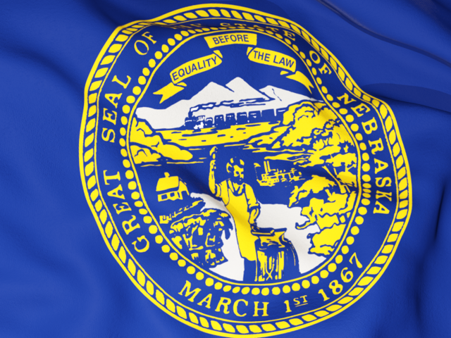 Flag background. Download flag icon of Nebraska