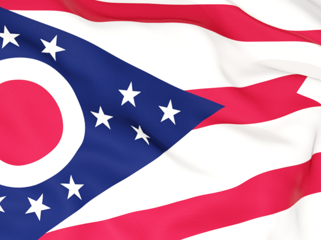 Flag background. Download flag icon of Ohio