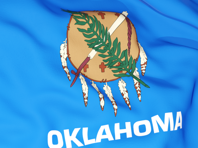 Flag background. Download flag icon of Oklahoma