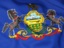 Flag of state of Pennsylvania. Flag background. Download icon