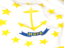 Flag of state of Rhode Island. Flag background. Download icon