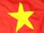 Vietnam. Flag background. Download icon.