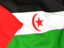 Western Sahara. Flag background. Download icon.