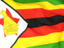 Zimbabwe. Flag background. Download icon.
