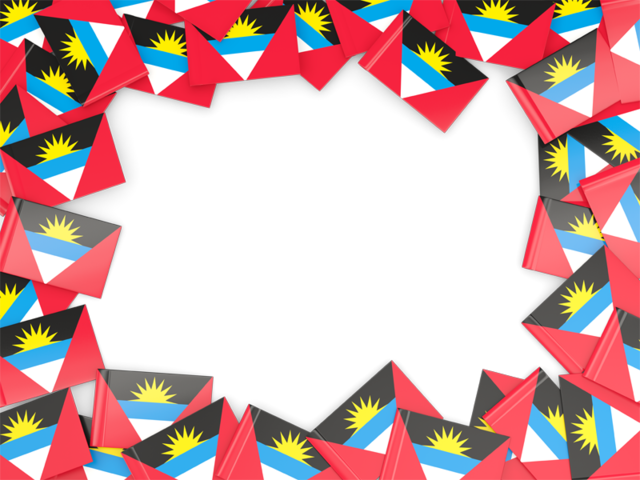 Flag frame. Download flag icon of Antigua and Barbuda at PNG format