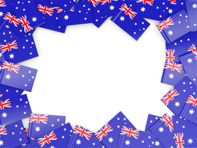 Flag frame. Download flag icon of Australia at PNG format