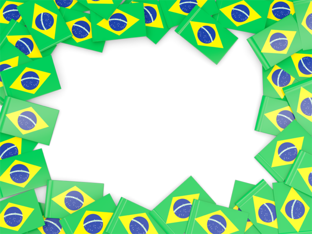Рамка из флагов. Скачать флаг. Бразилия