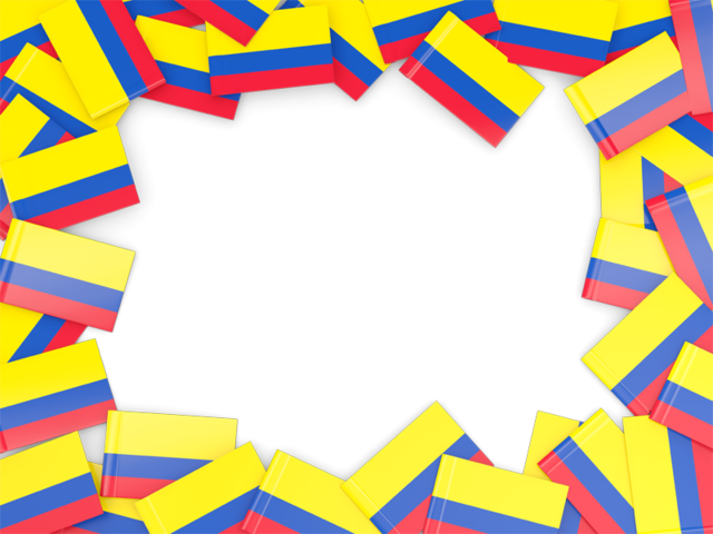 Flag frame. Download flag icon of Colombia at PNG format