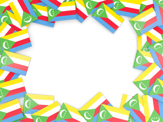 Flag frame. Download flag icon of Comoros at PNG format