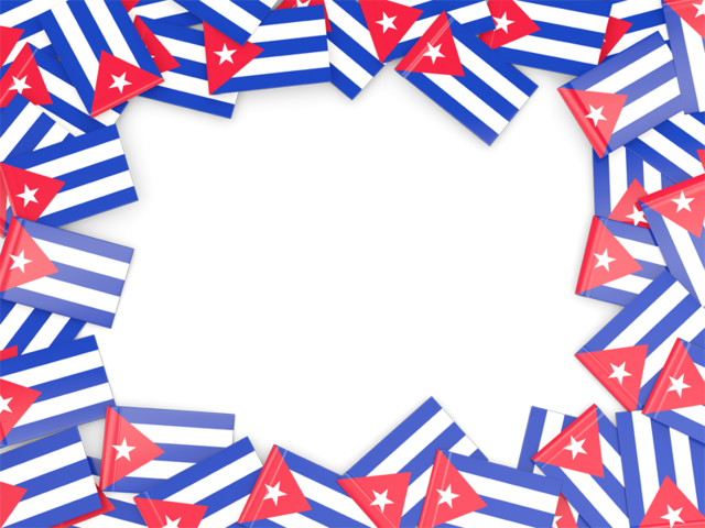 Flag frame. Download flag icon of Cuba at PNG format