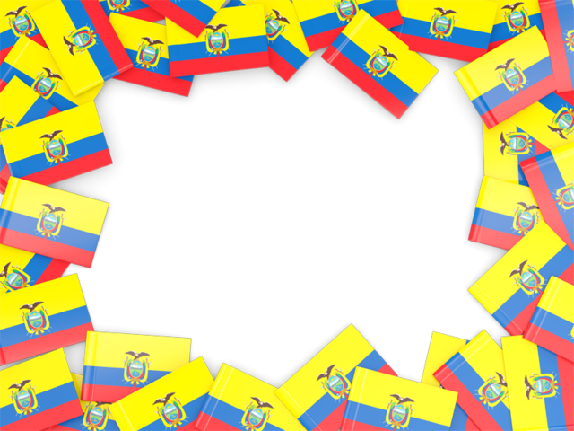 Рамка из флагов. Скачать флаг. Эквадор