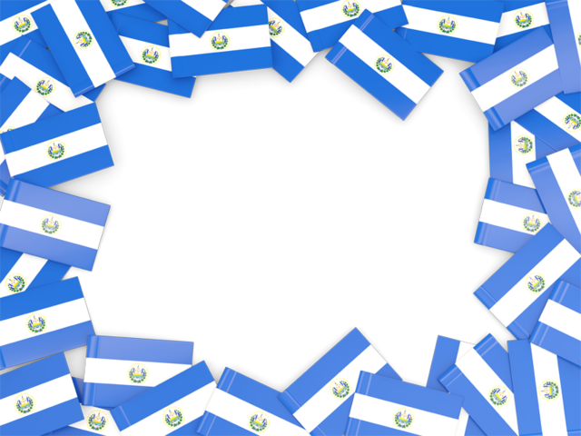 Flag frame. Download flag icon of El Salvador at PNG format