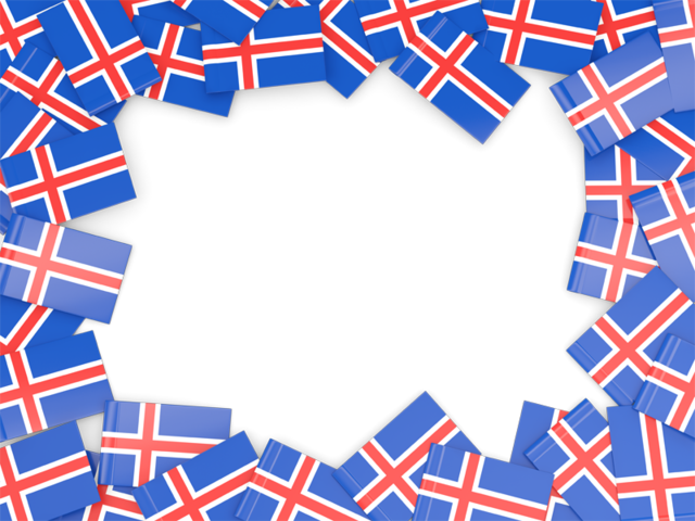 Flag frame. Download flag icon of Iceland at PNG format