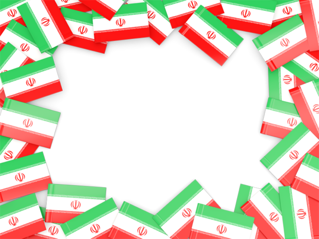 Flag frame. Download flag icon of Iran at PNG format