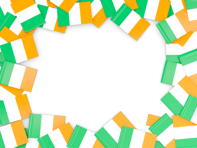 Flag frame. Download flag icon of Ireland at PNG format