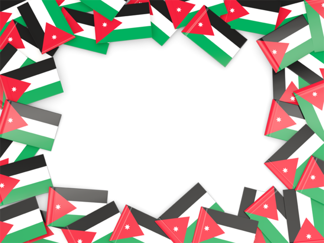 Flag frame. Download flag icon of Jordan at PNG format