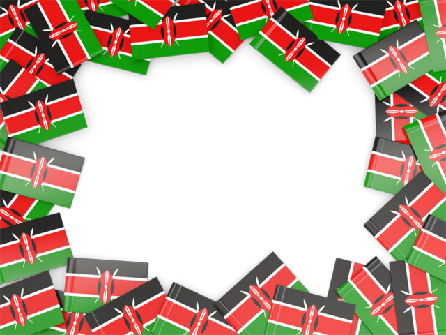 Рамка из флагов. Скачать флаг. Кения