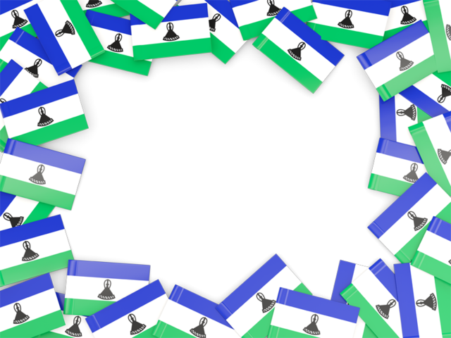 Flag frame. Download flag icon of Lesotho at PNG format