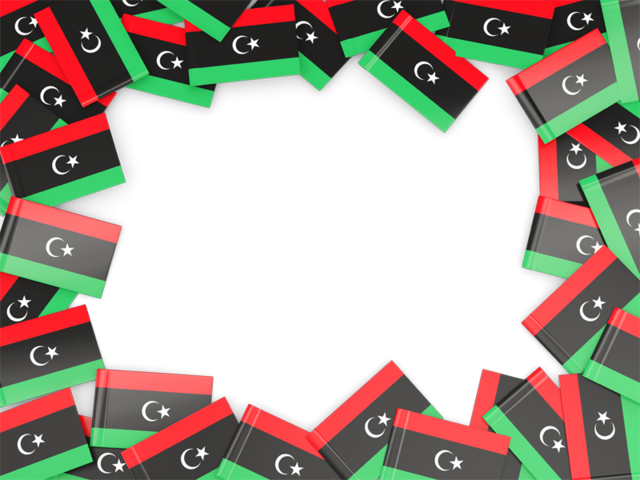 Рамка из флагов. Скачать флаг. Ливия