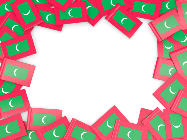 Flag frame. Download flag icon of Maldives at PNG format